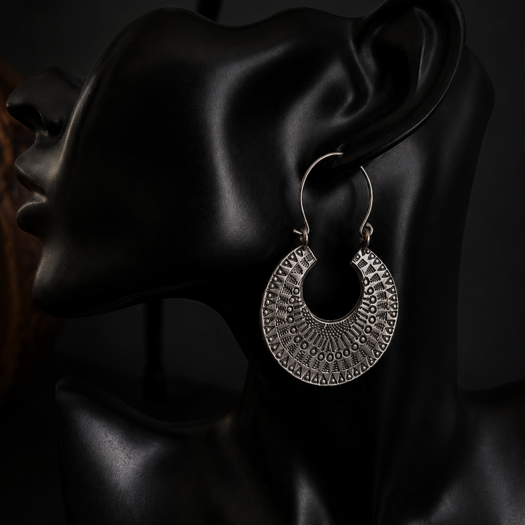 Boucles d'oreilles Tafra — Argent Massif 999