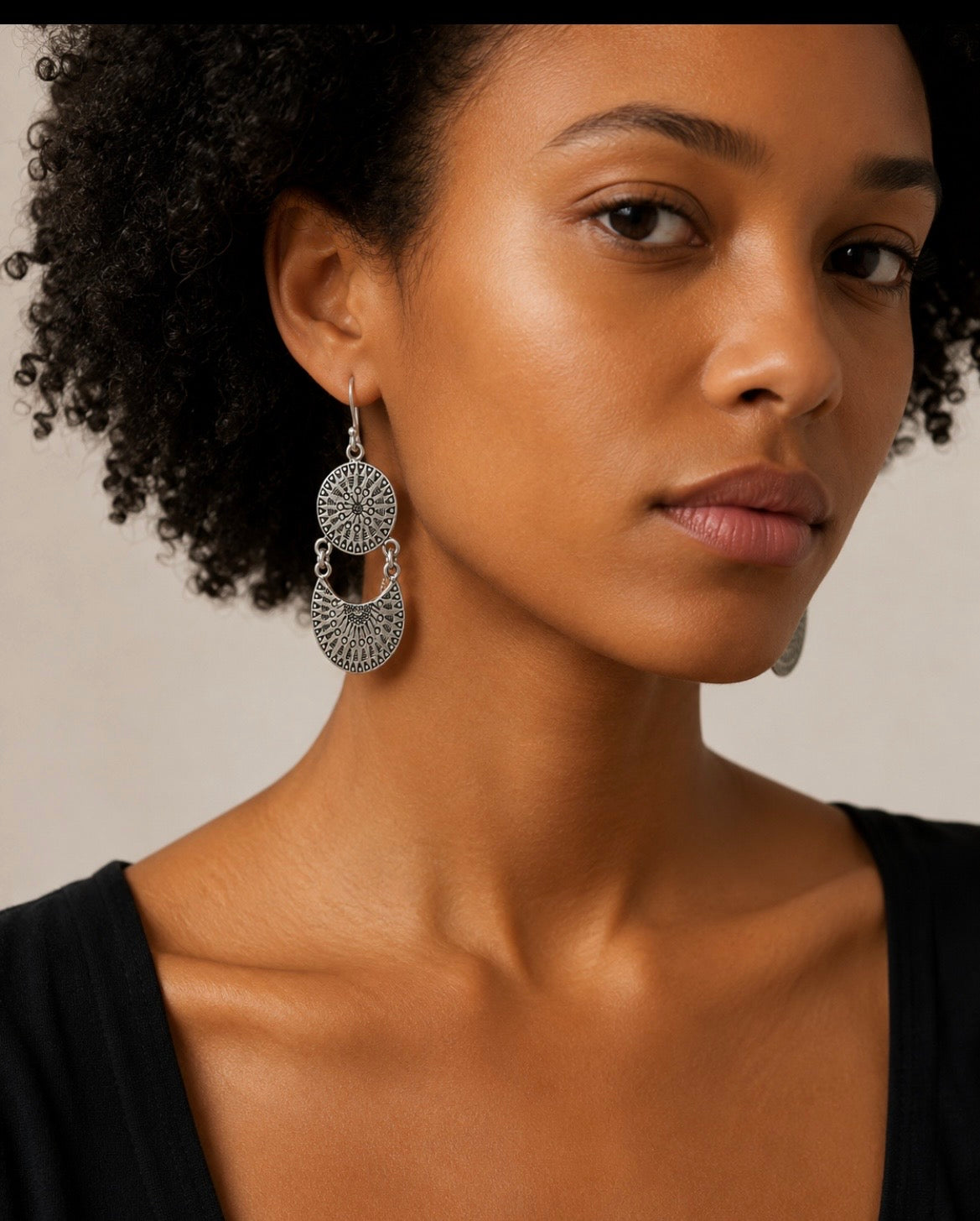 Boucles d'oreilles Sélène — Argent Massif 999