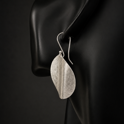 Boucles d'oreilles Disque Bombé — Argent Massif 999