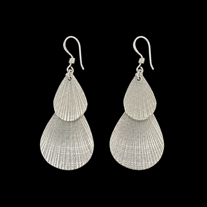 Boucles d'oreilles Maré — Argent Massif 999
