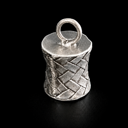 Pendentif Tam-Tam Tressé — Argent Massif 999
