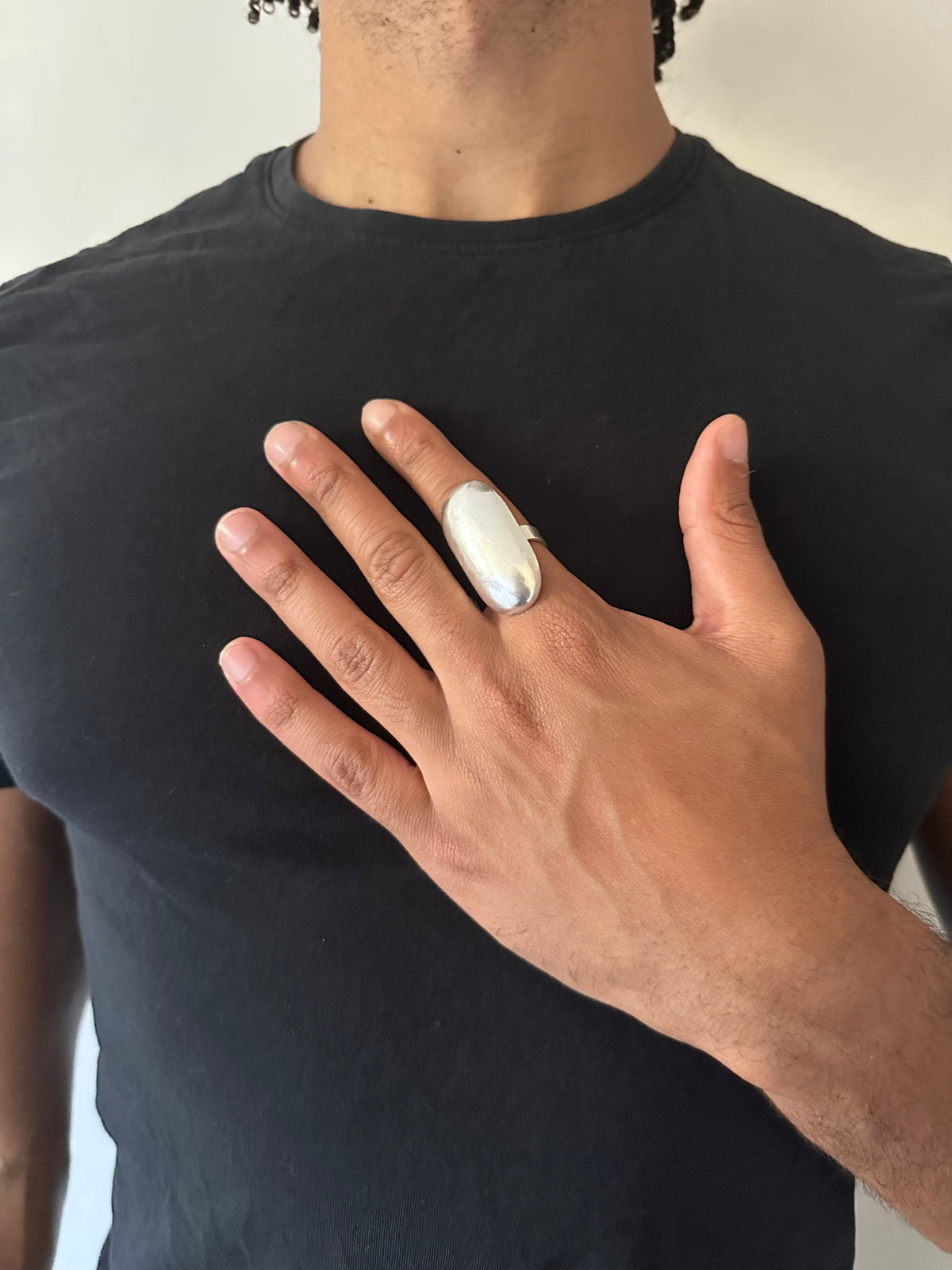 Bague Dôme — Argent Massif 999
