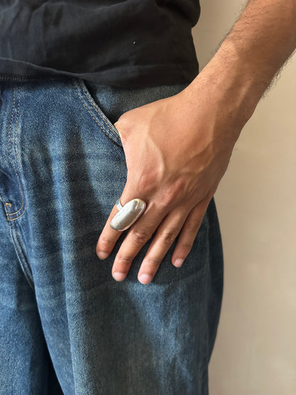 Bague Dôme — Argent Massif 999