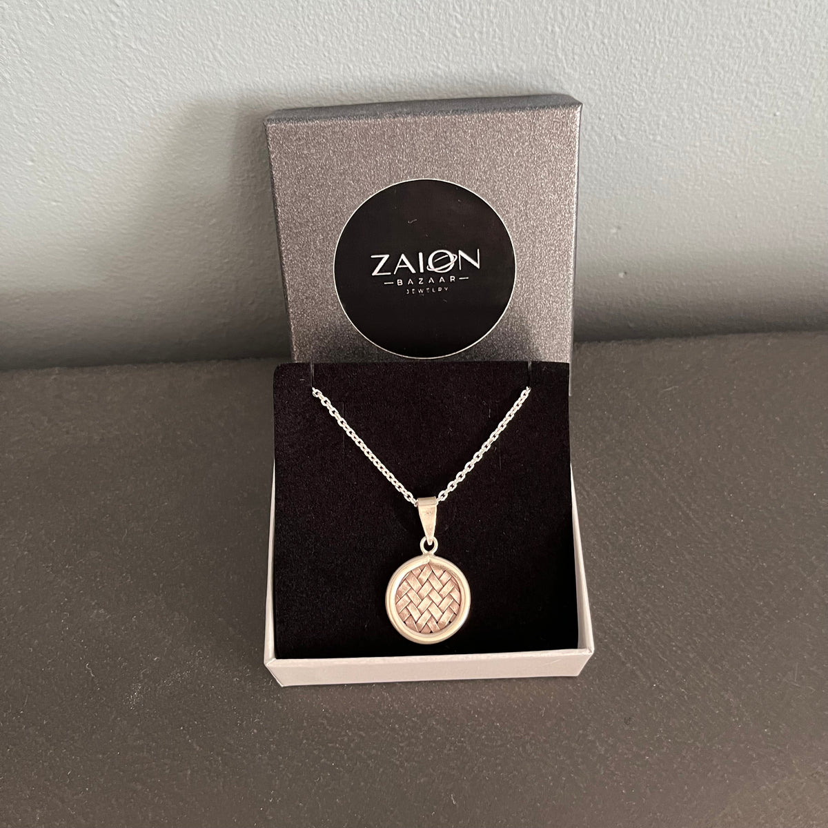 Pendentif Tressa Rond — Argent Massif 999