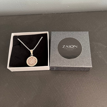 Pendente Tressa Quadrato — Argento Massiccio 999