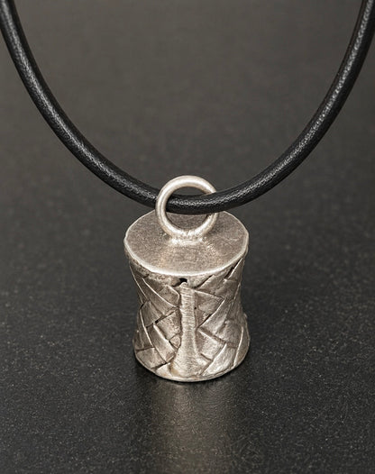 Pendentif Tam-Tam Tressé — Argent Massif 999