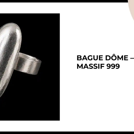 Bague D&ocirc;me &mdash; Argent Massif 999 by@Outfy