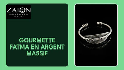 Gourmette Fatma en Argent Massif by@Outfy