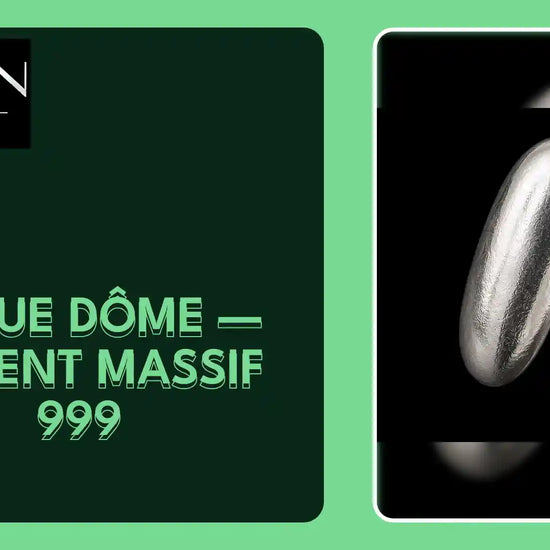 Bague D&ocirc;me &mdash; Argent Massif 999 by@Outfy