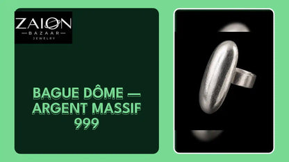 Bague D&ocirc;me &mdash; Argent Massif 999 by@Outfy
